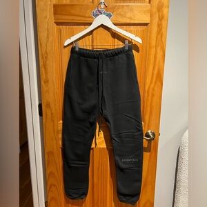 Essentials Jet Black Joggers
